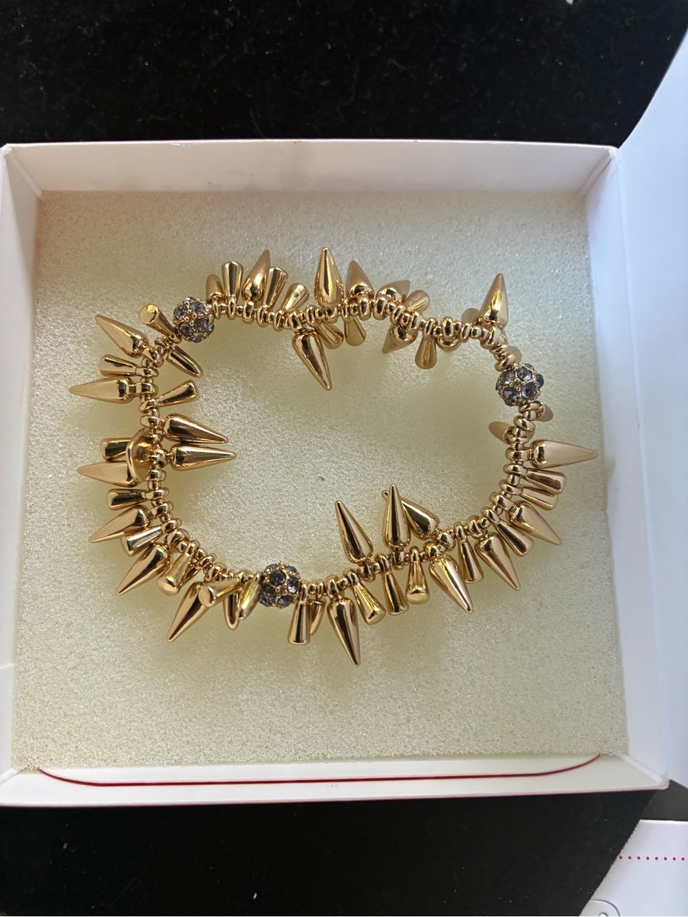 Stella & Dot Renegade Cluster Bracelet Gold Tone NIB